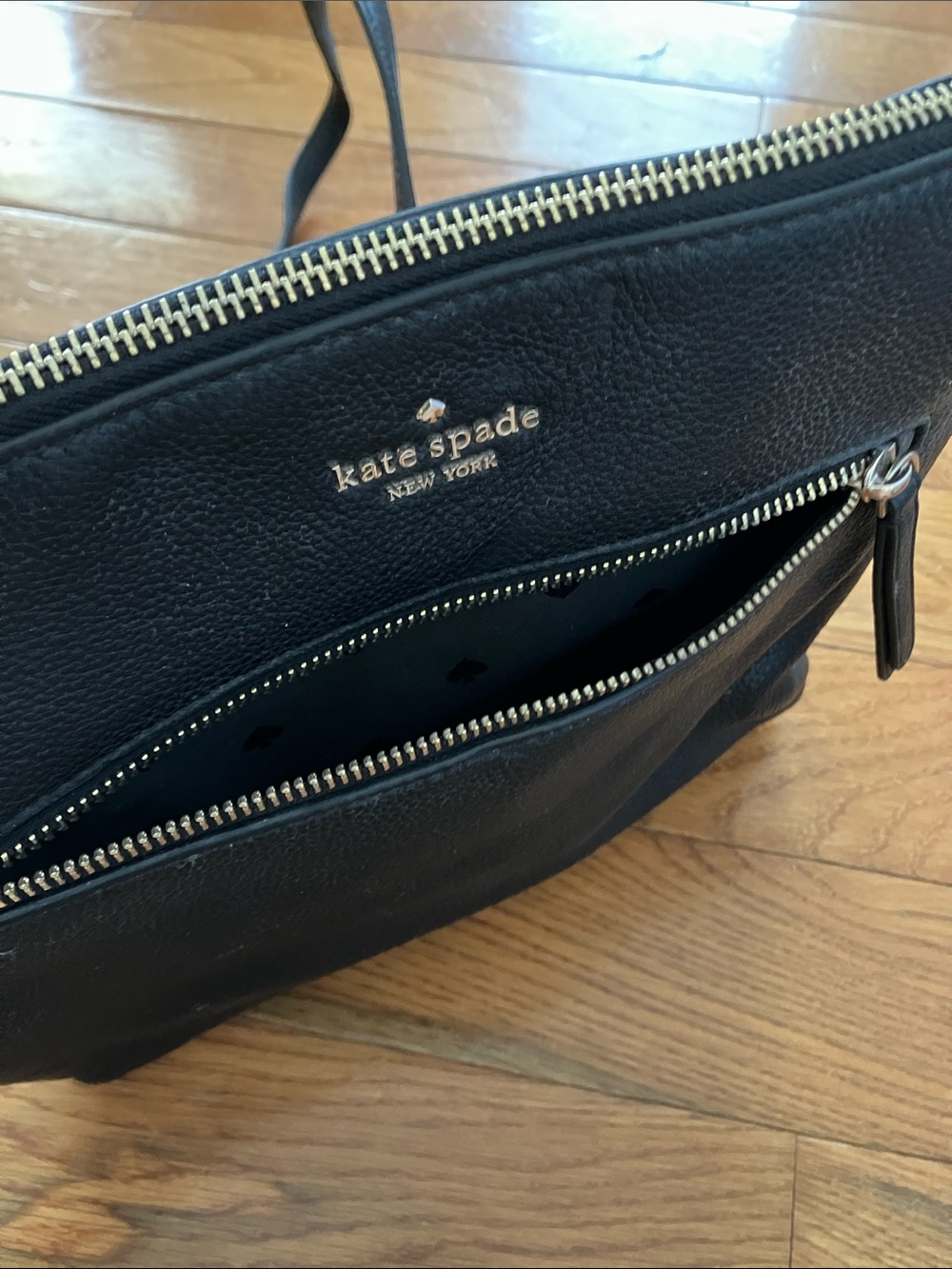 Kate Spade Black Leather Crossbody Bag - Picture 5 of 7